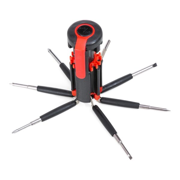 kit de ferramentas com 5 pontas e led vermelho